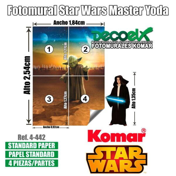 4-442 Detalles Maestro Yoda Star Wars