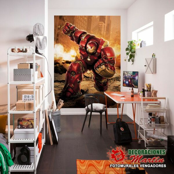 4-457 Fotomural Avengers Hulkbuster / Vengadores Cazador de Hulk