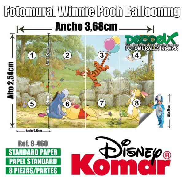 8-460 Detalles Winnie Globos