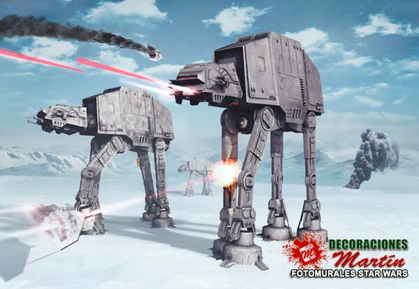 8-481 Fotomural Star Wars Battle of Hoth / Batalla de Hoth - Imagen 2