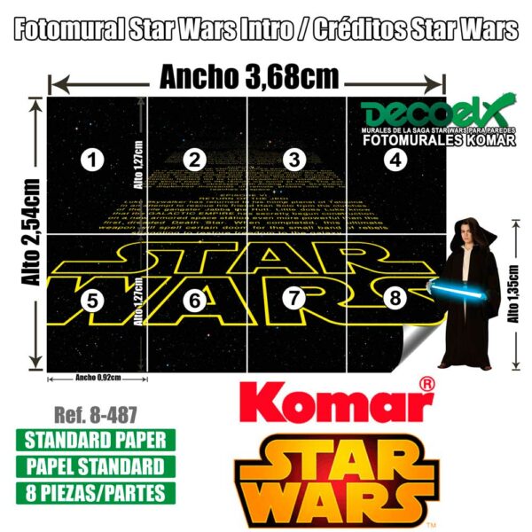 8-487 Detalles Créditos Star Wars