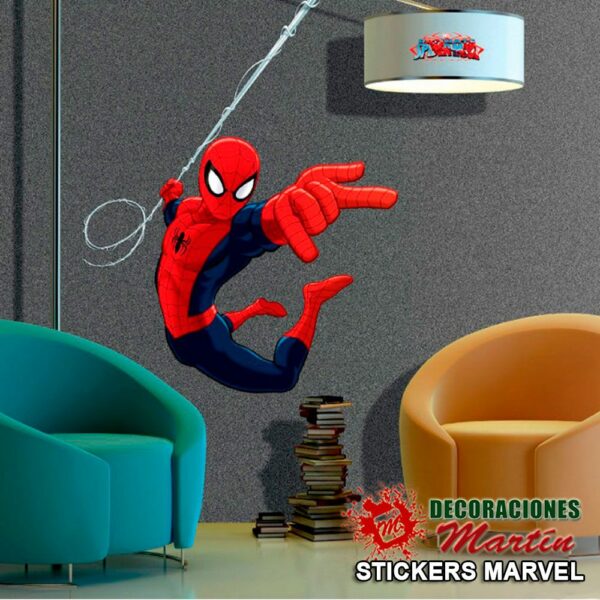 Sticker Spider-Man Jumping / Pegatina de Spiderman Saltando DK-1710