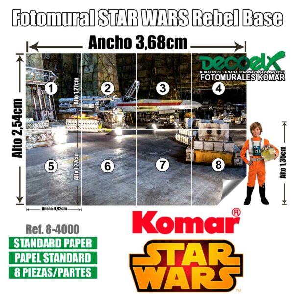 8-4000 Detalles Base Rebelde Star Wars