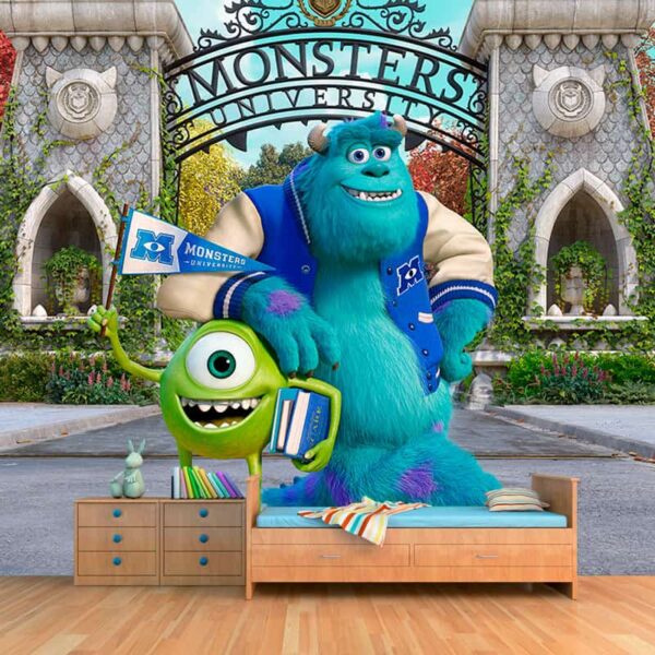 Fotomural Personalizado Monsters University Dormitorio